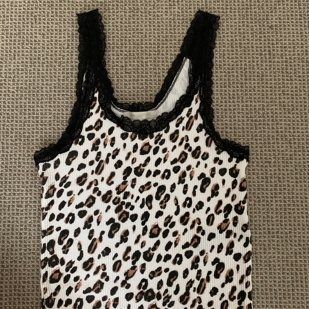 COPY - urban outfitters ribbed lace trim tank